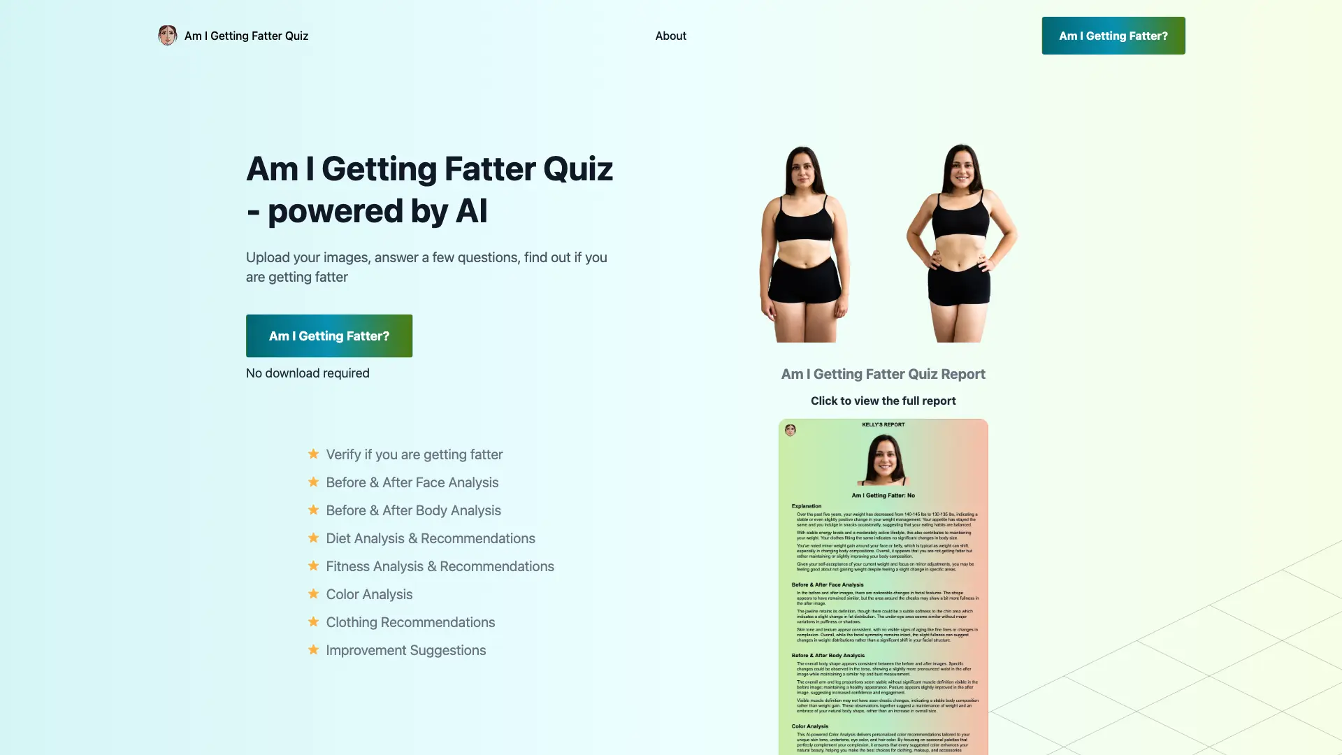 Am I Getting Fatter Quiz