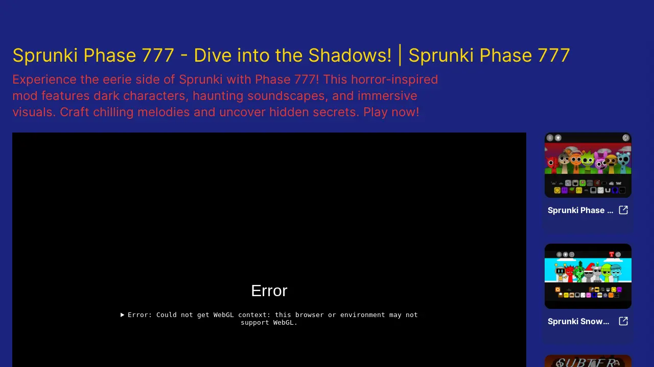 Sprunki Phase 777