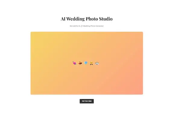 AI Wedding Photo Studio