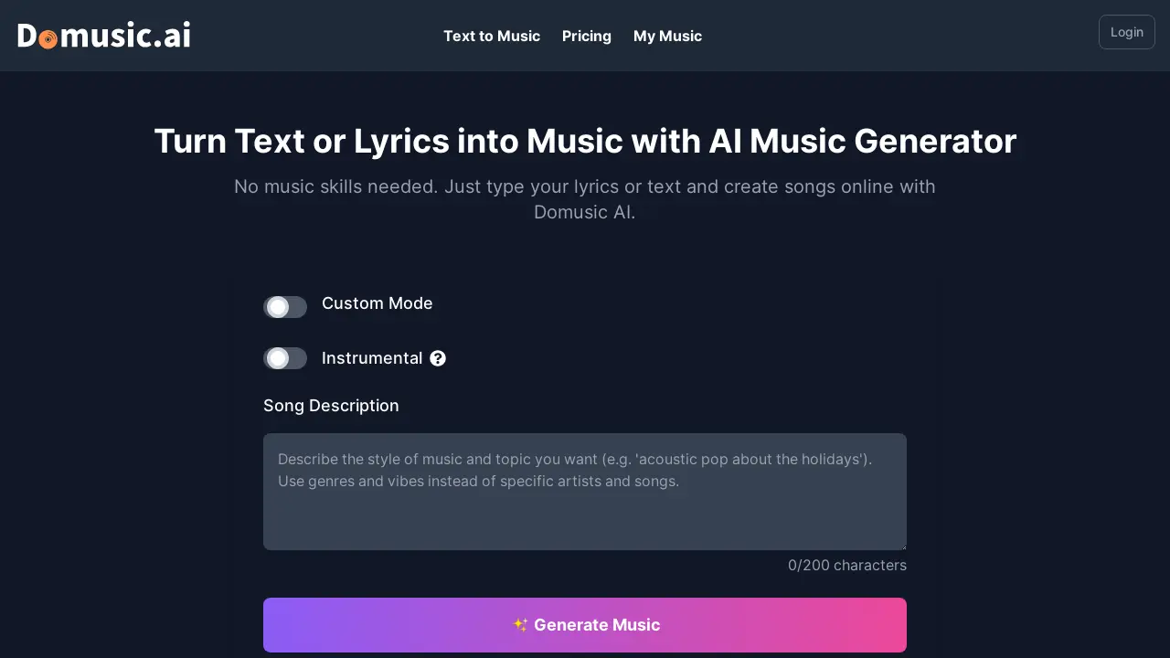 Domusic AI