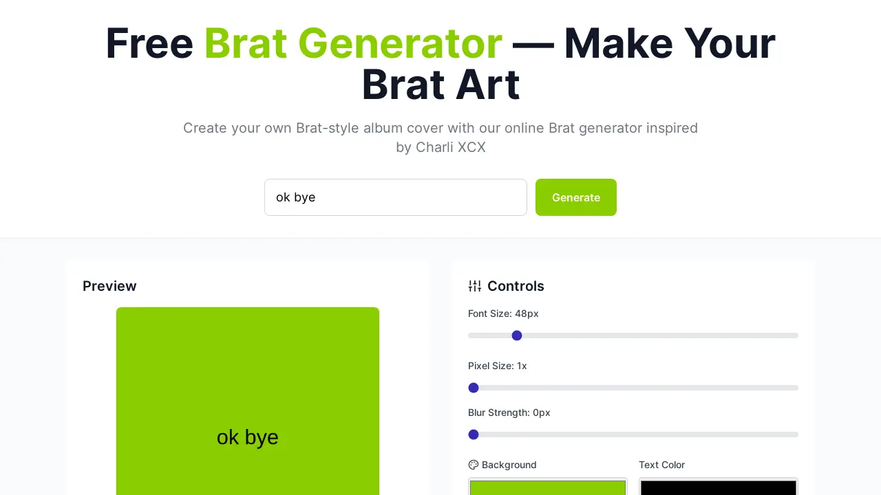 Brat Generator