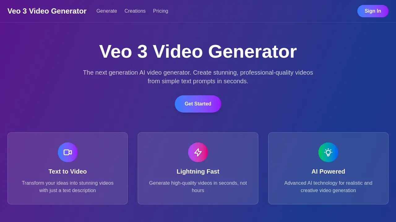 Veo 3 Video Generator