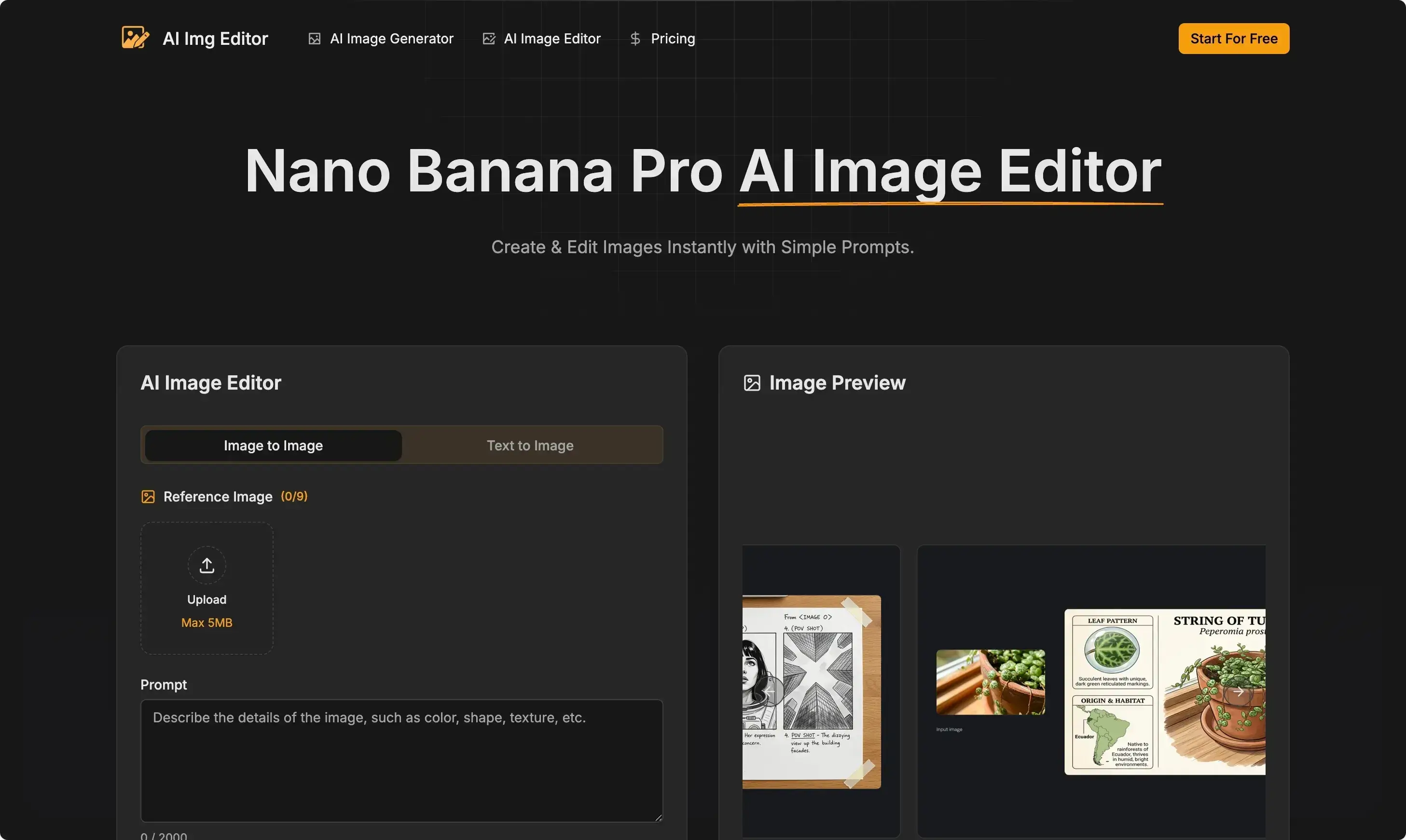 Nano Banana Pro AI Image Editor