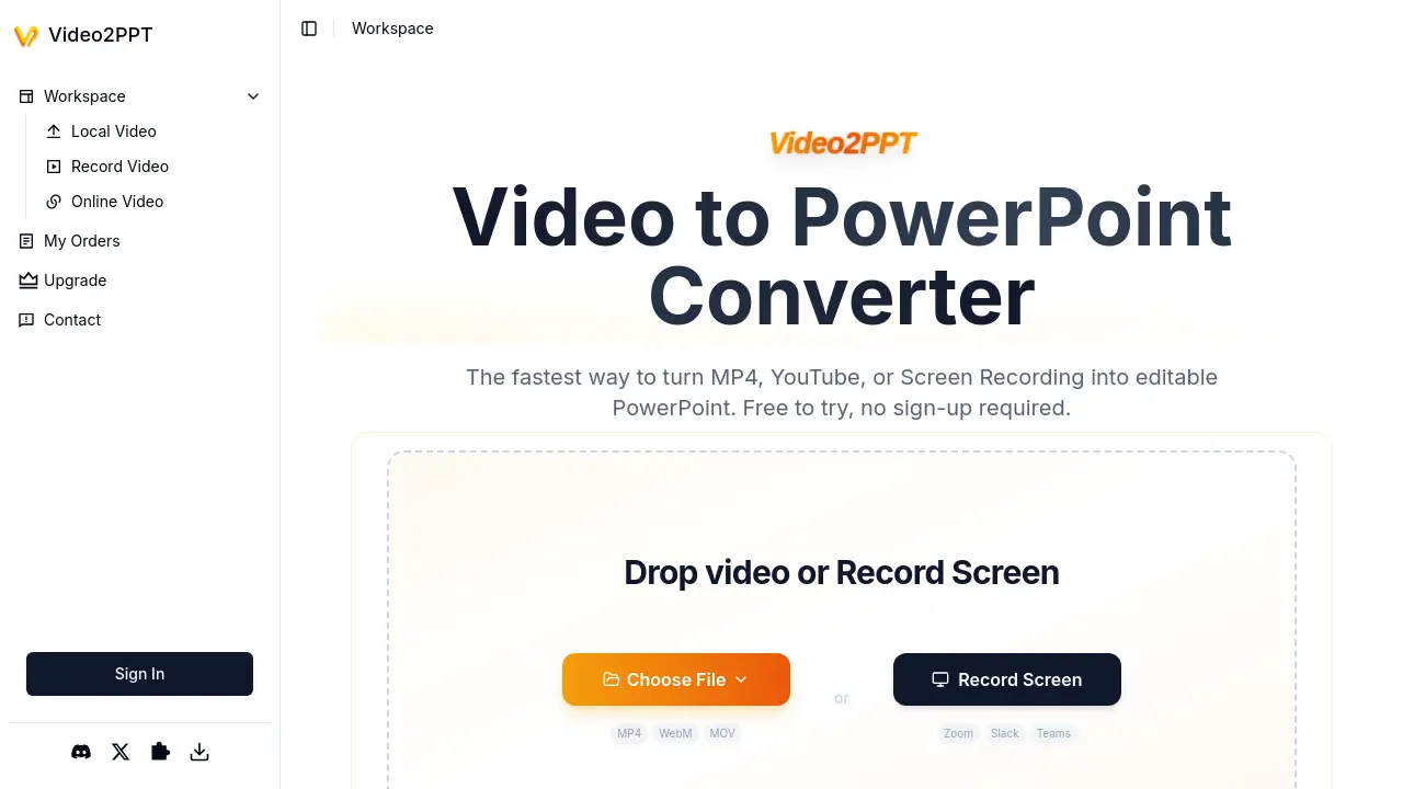 Video2PPT