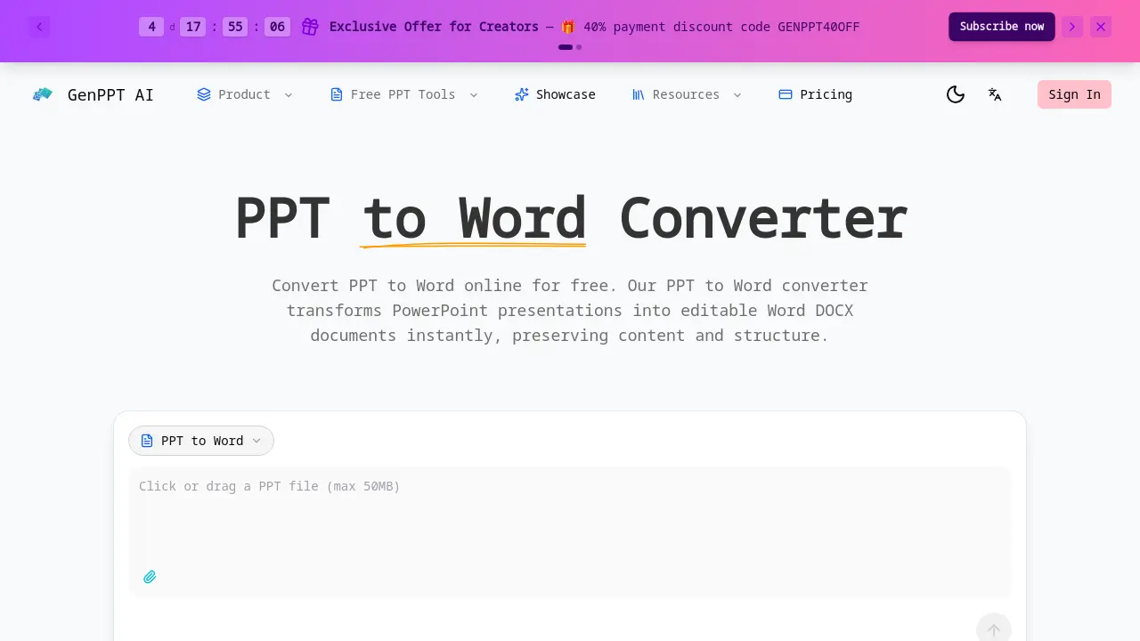PPT to Word