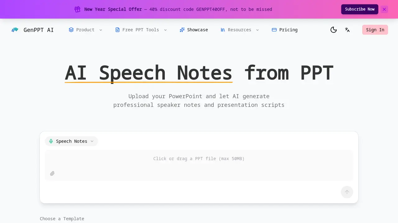 AI Speech Notes