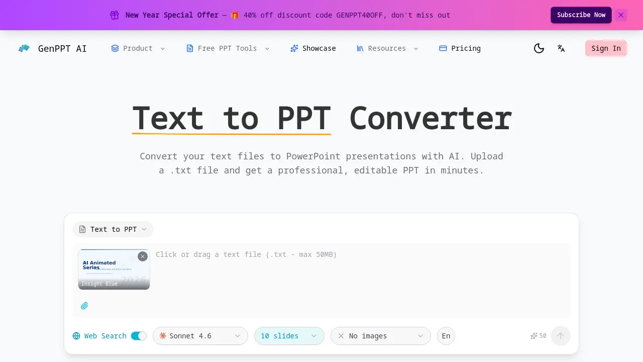 Text to PPT