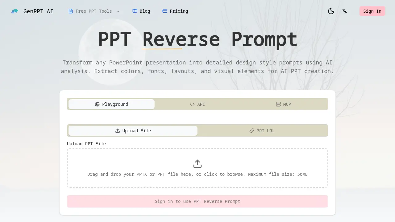 PPT Reverse Prompt