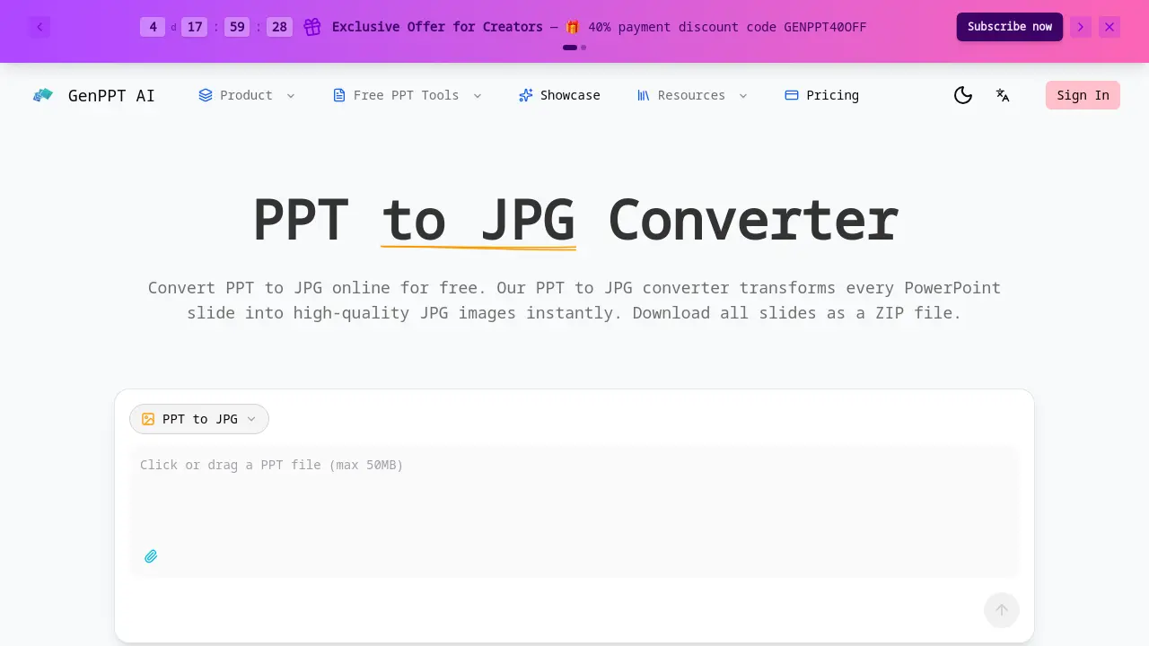 PPT to JPG