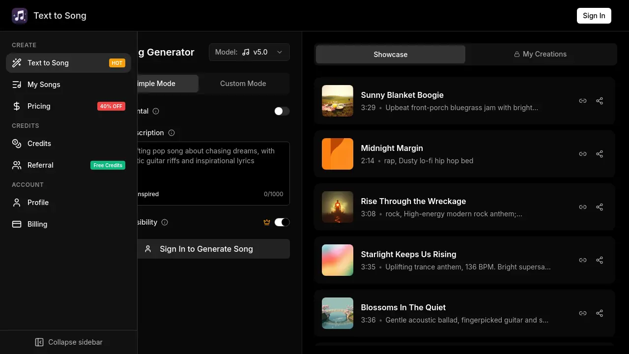 AI Song Generator