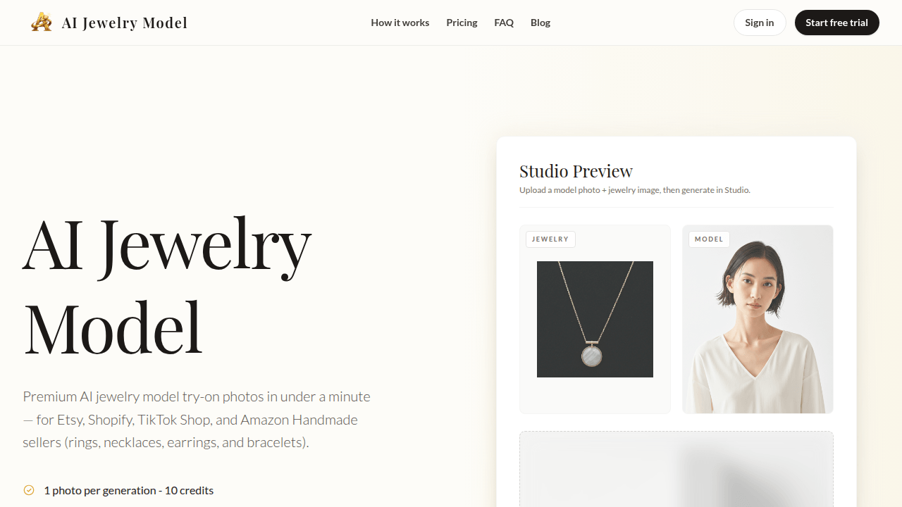AI Jewelry Model