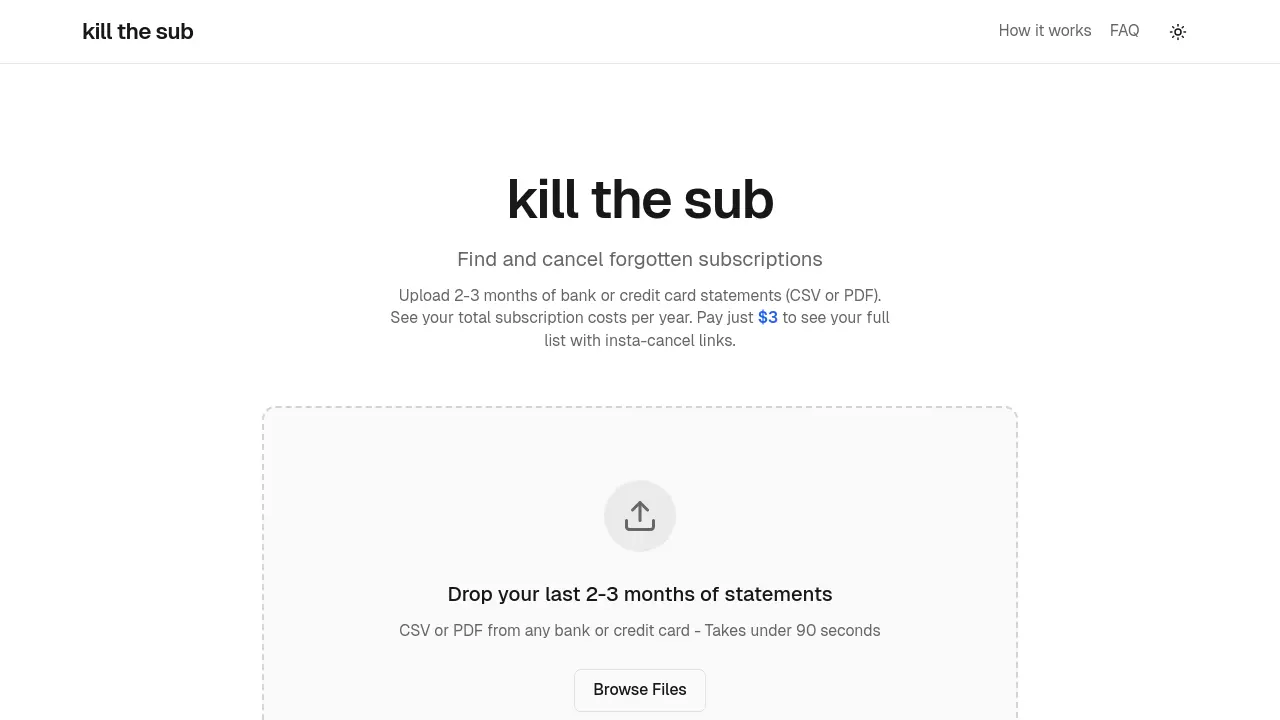 Kill the Sub