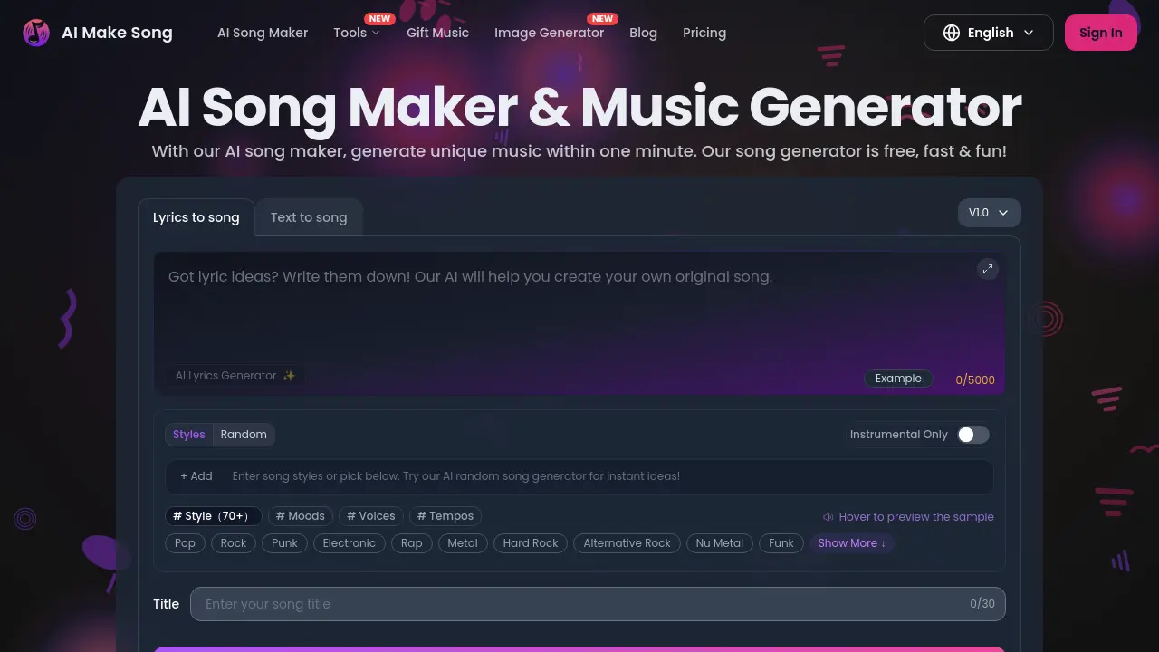 AI Make Song