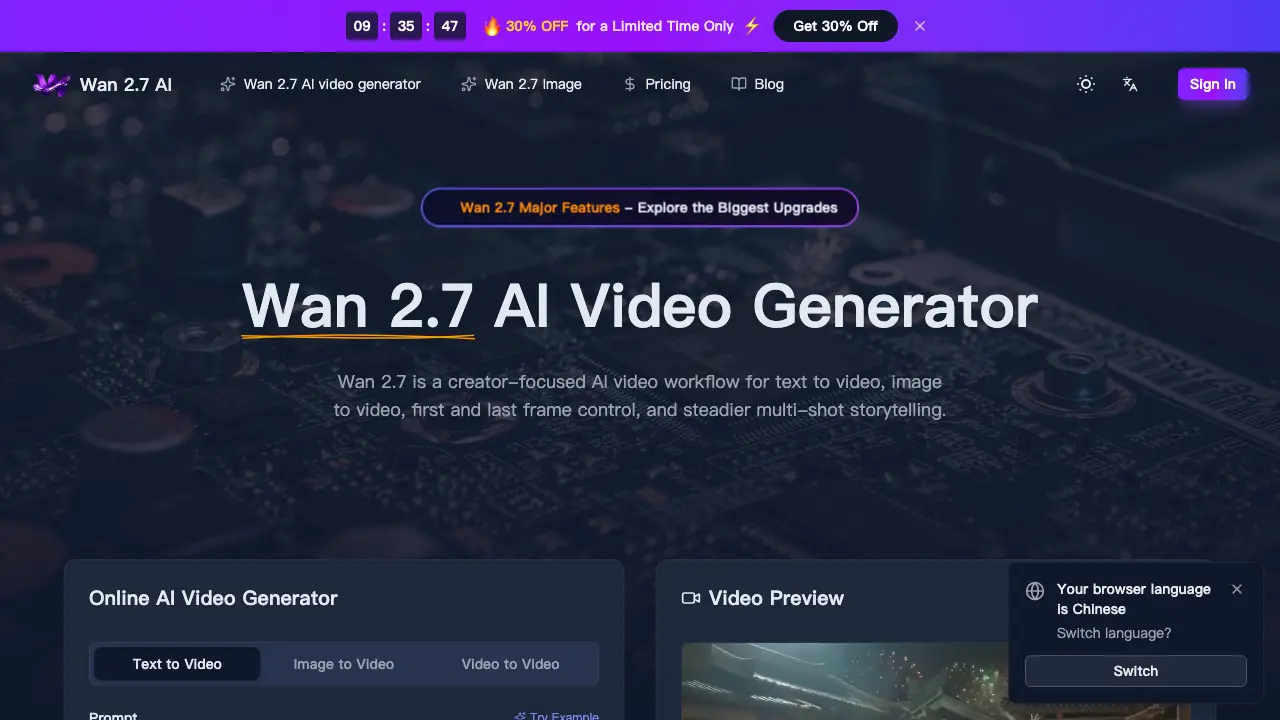 Wan 2.7 AI