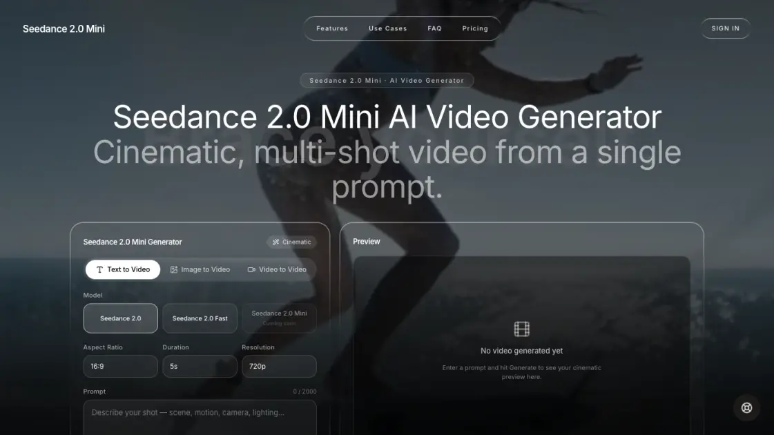 Seedance 2.0 Mini