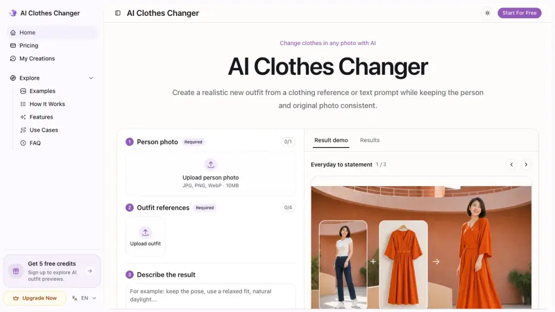AI Clothes Changer