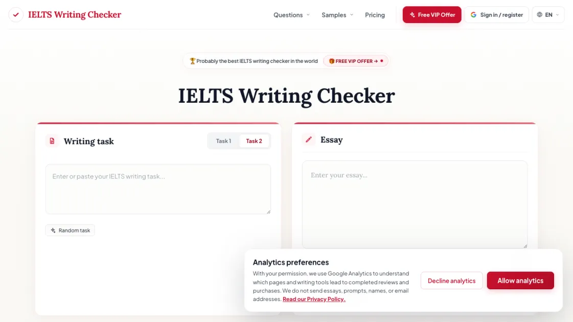 IELTS Writing Checker