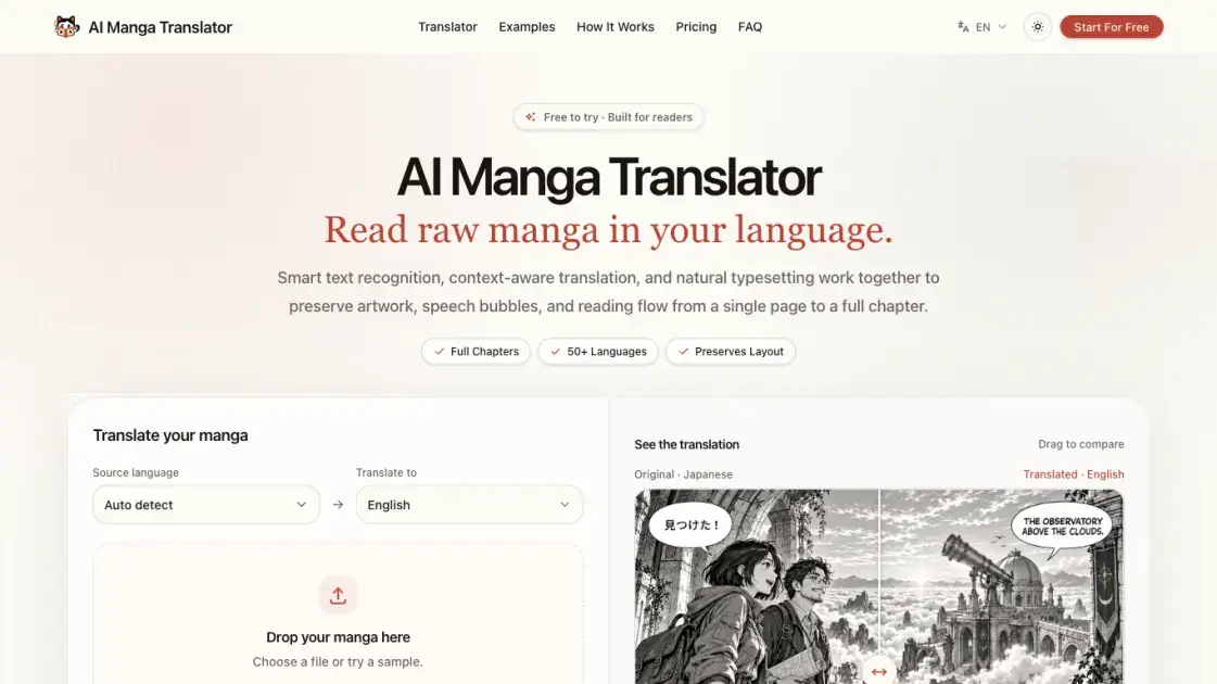 AI Manga Translator