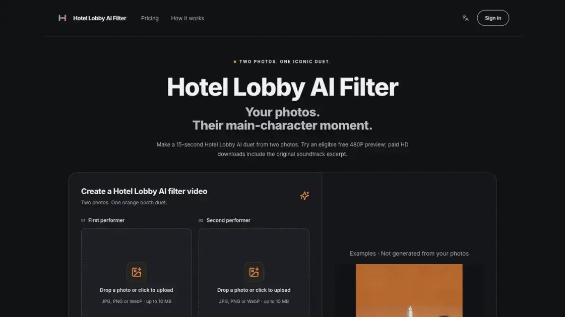 Hotel Lobby AI Filter